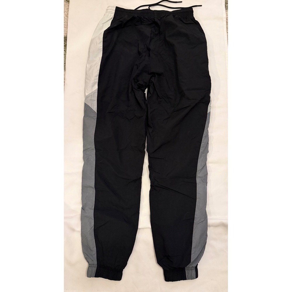 Nike Sportswear Colorblock Track Pants Black Grey White Nylon Joggers Womens M